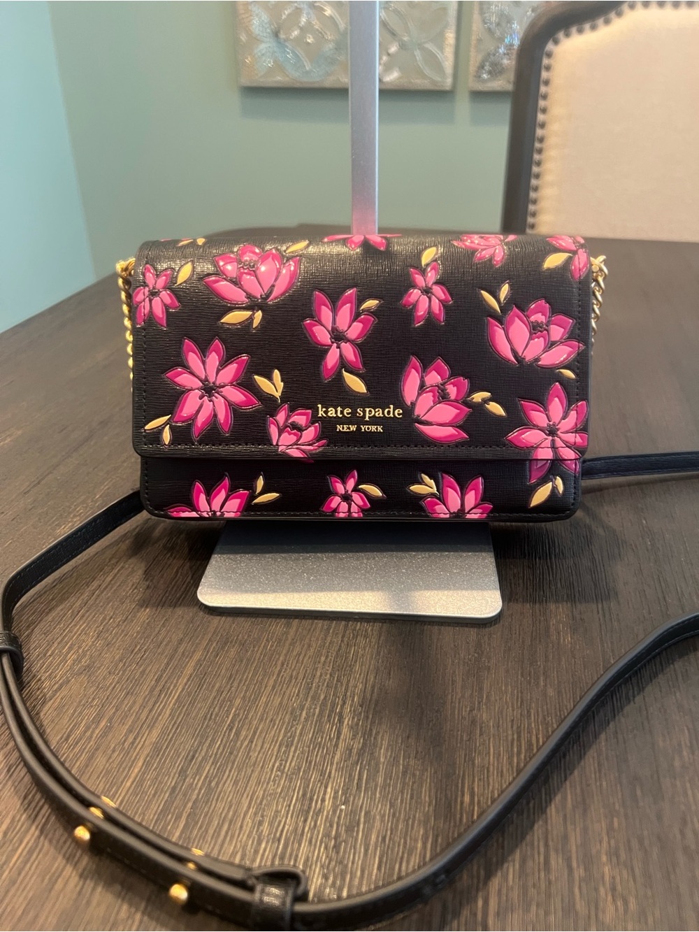 NWT Kate Spade New York Morgan Winter Blooms Embossed Saffiano Bag